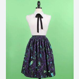 RARE Kitschy Witch Designs Haunted Train Ride Skirt